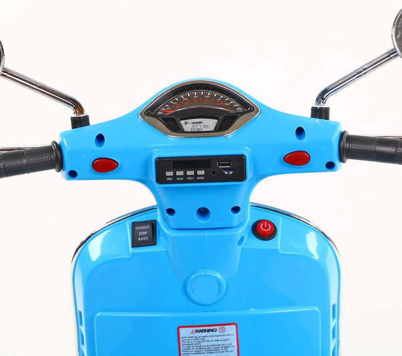 Rechargeable Battery Operated  Scooter for Kids with Remote Control (2 to 7 yrs) (Blue)